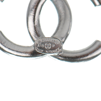 Chanel Baguette Crystal CC Earrings Silver 4 of 5