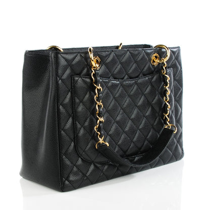 Chanel Caviar Quilted Grand Shopping Tote GST Black 3 of 8