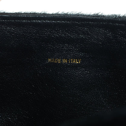 Chanel Pony Hair Velvet Chocolate Bar Flap Black 7 of 9