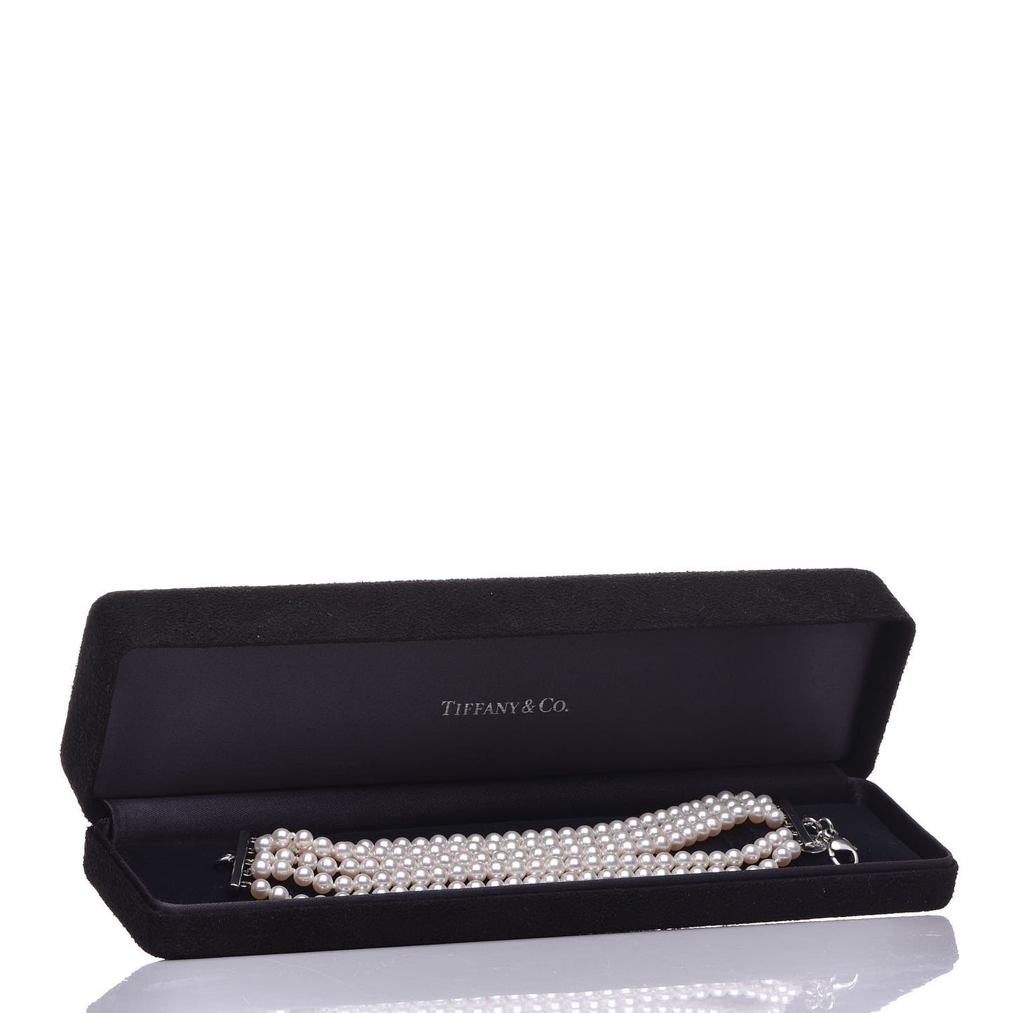 Sterling Silver Pearl 4.5mm Ziegfeld 5 Strand Bracelet