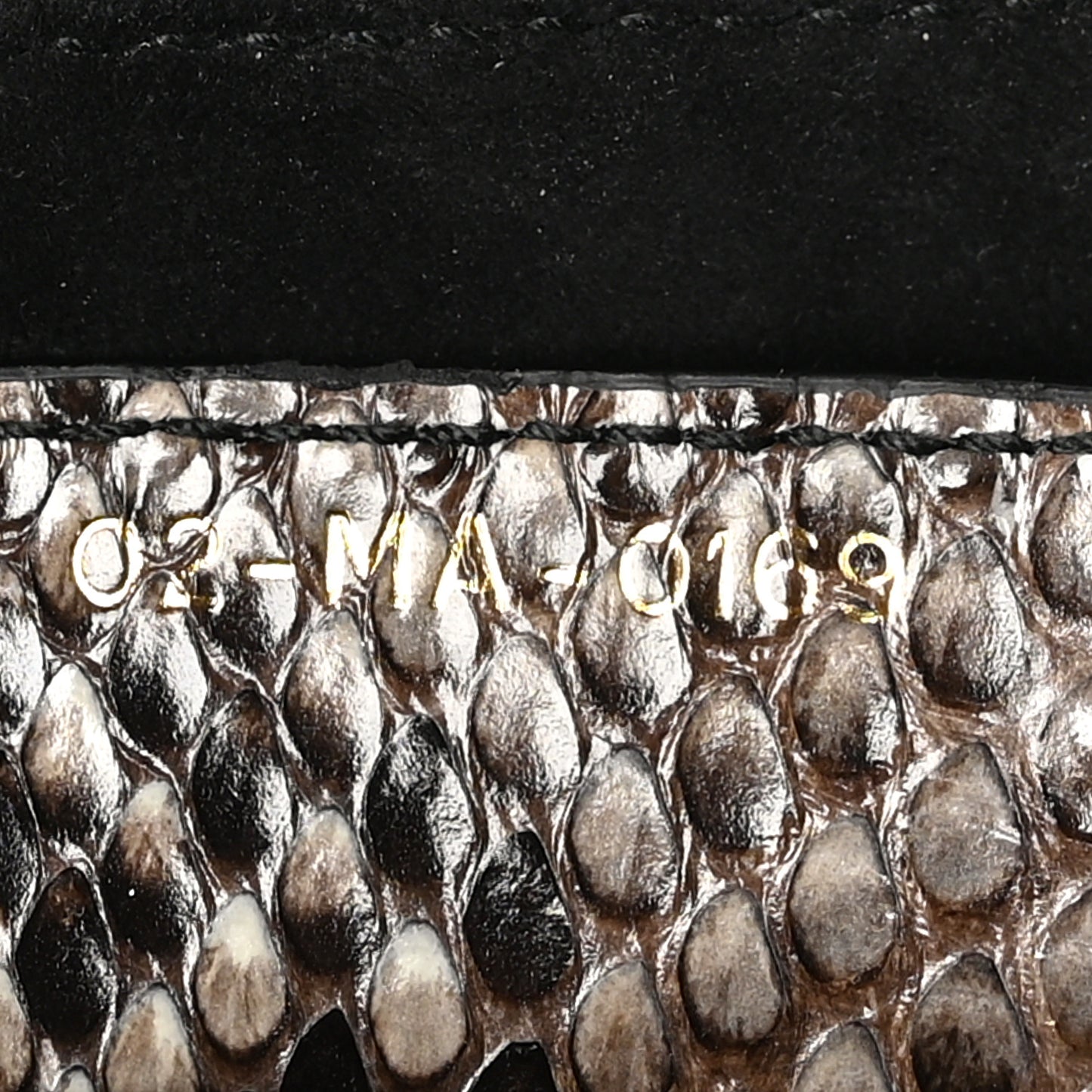 Snakeskin Saddle Bag Brown