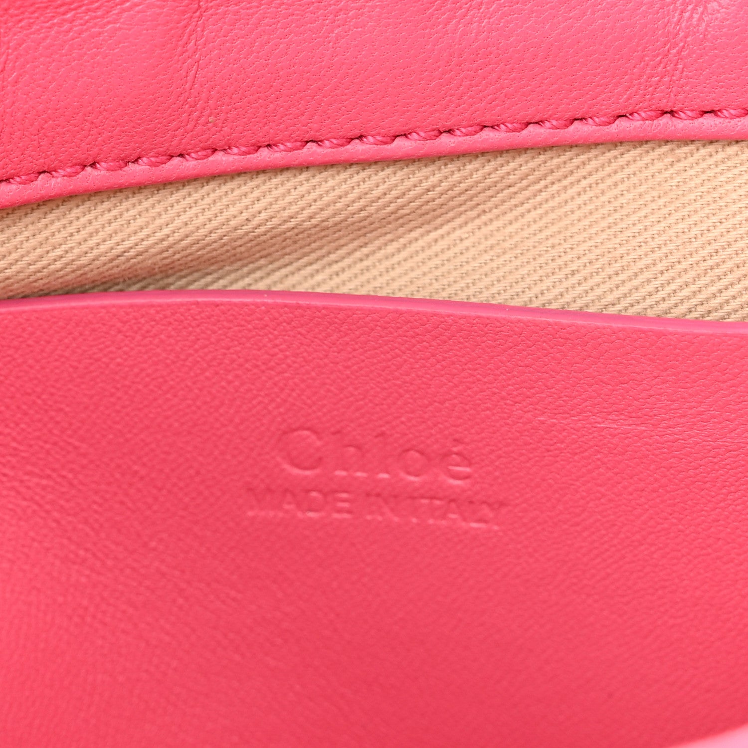 Chloe Lambskin Small Faye Top Handle Bag Hot Pink 6 of 13