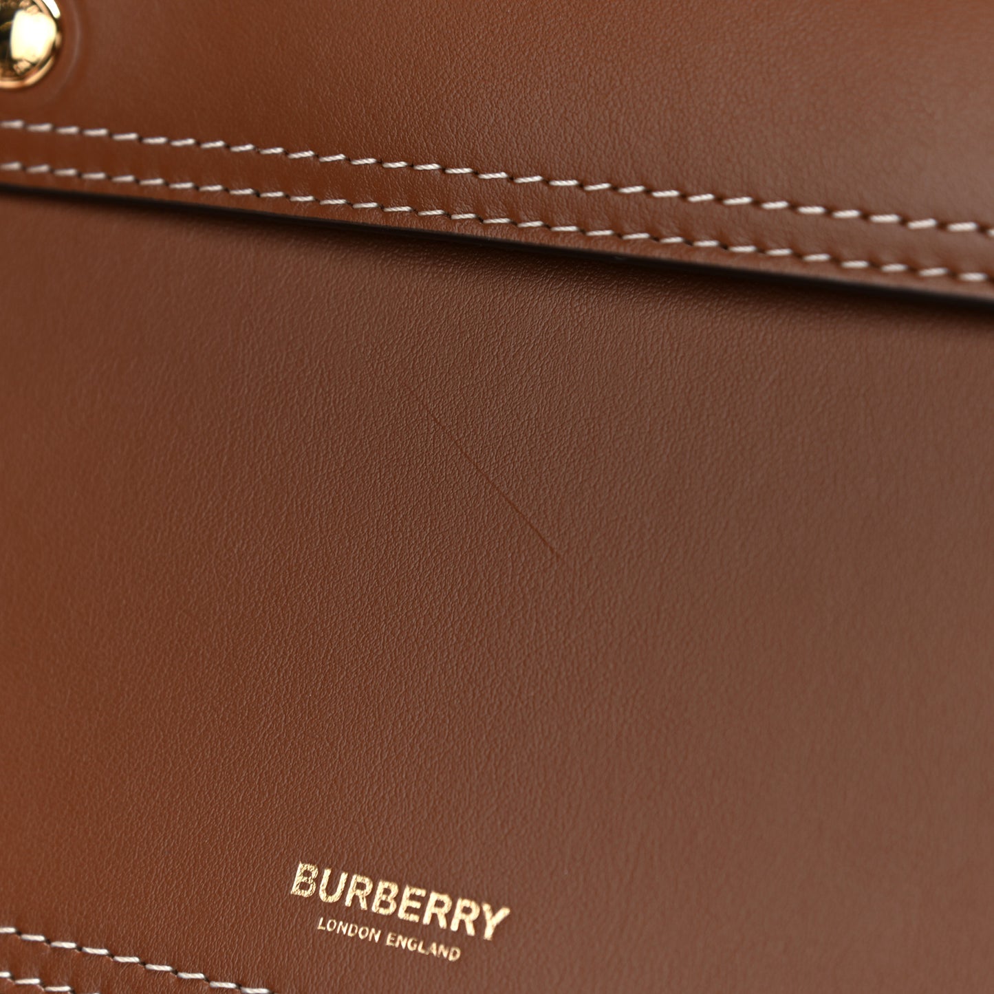 Smooth Calfskin Mini Pocket Bag Malt Brown
