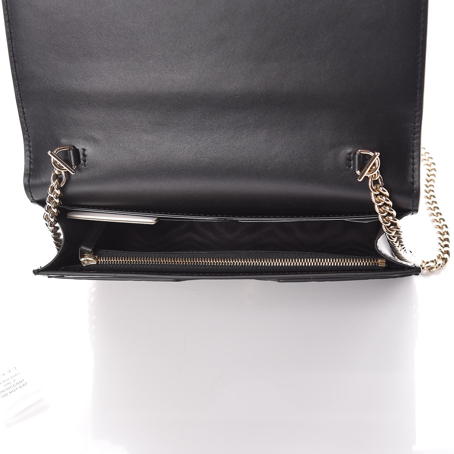 Gucci Guccissima Signature Bowy Chain Wallet Black 5 of 9