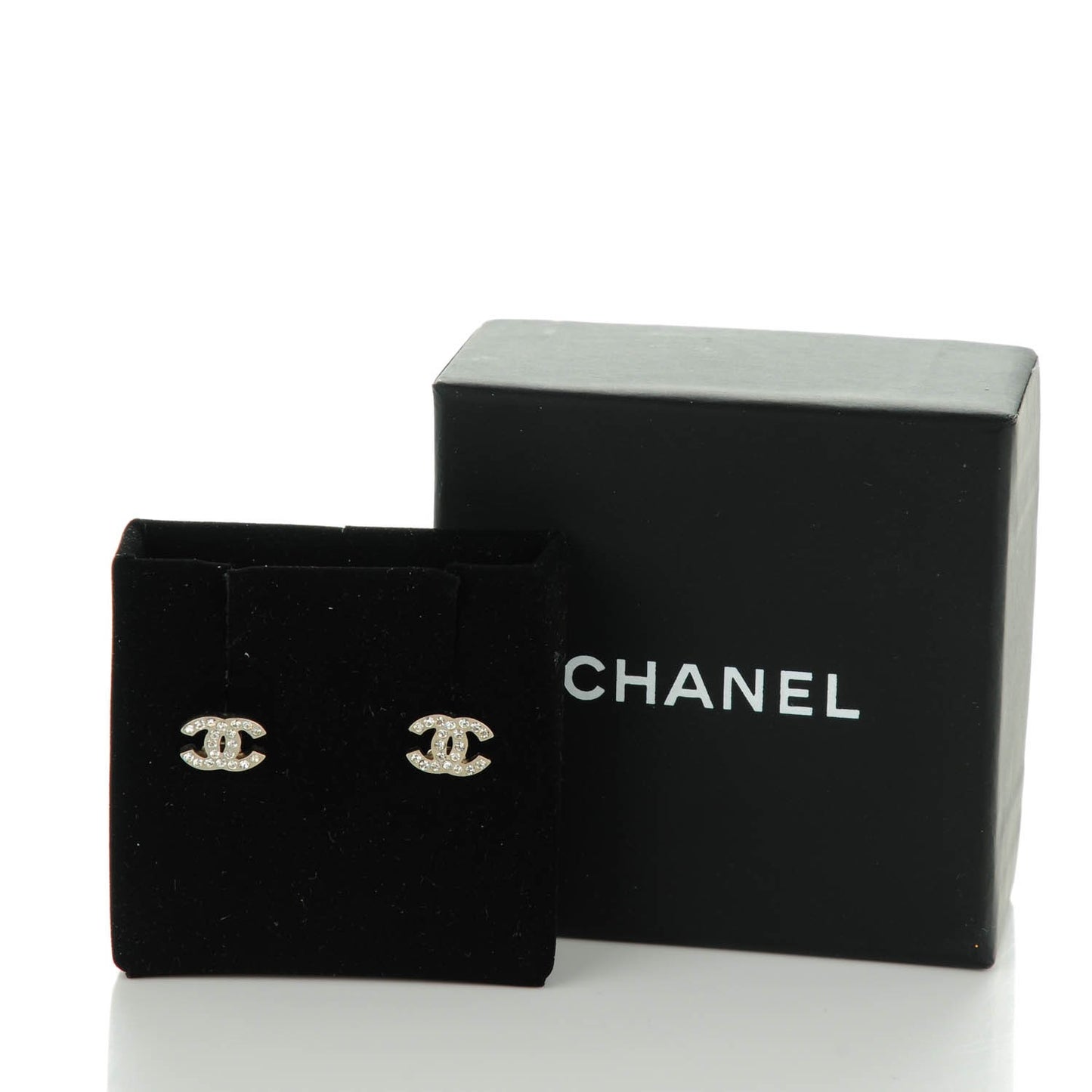 Crystal Mini Timeless CC Earrings Silver