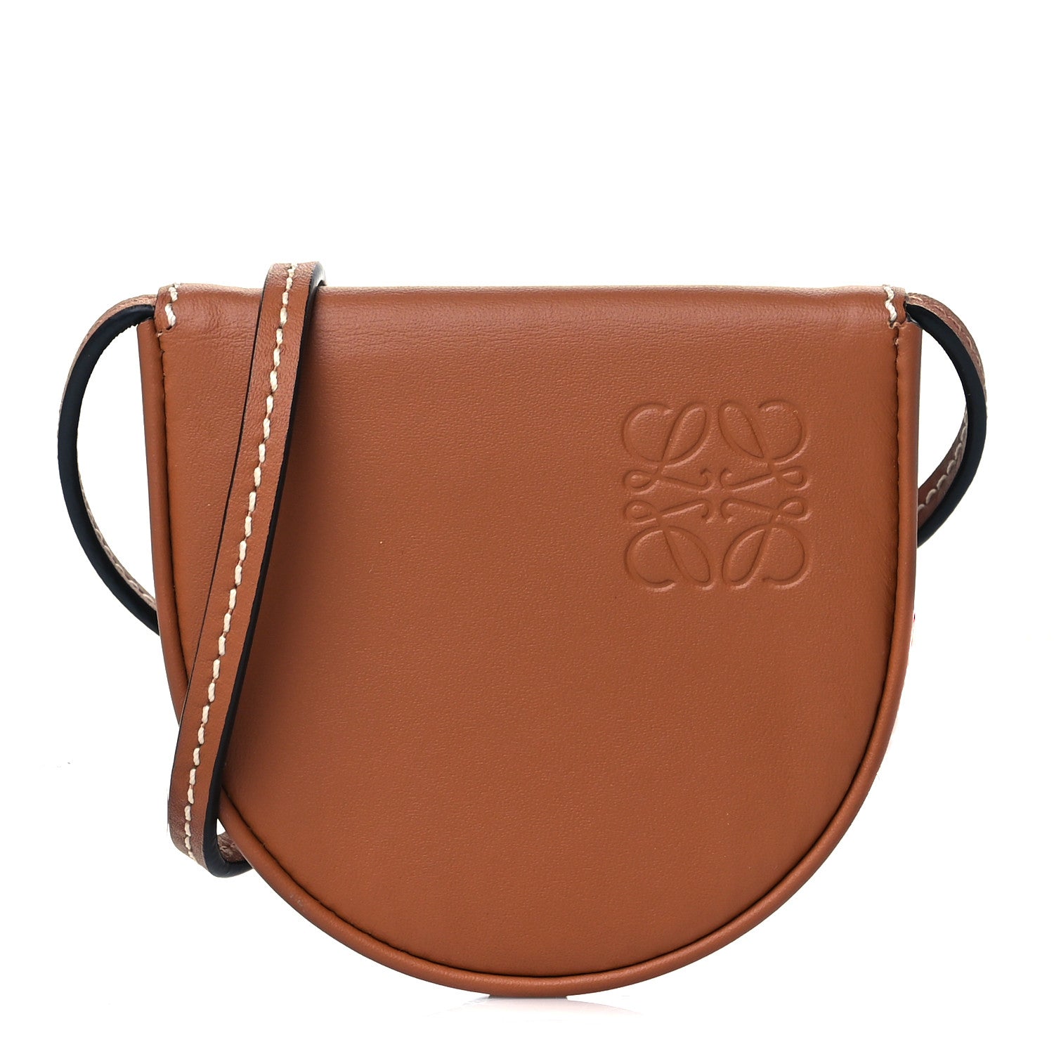Loewe Soft Calfskin Mini Heel Pouch Tan 1 of 10