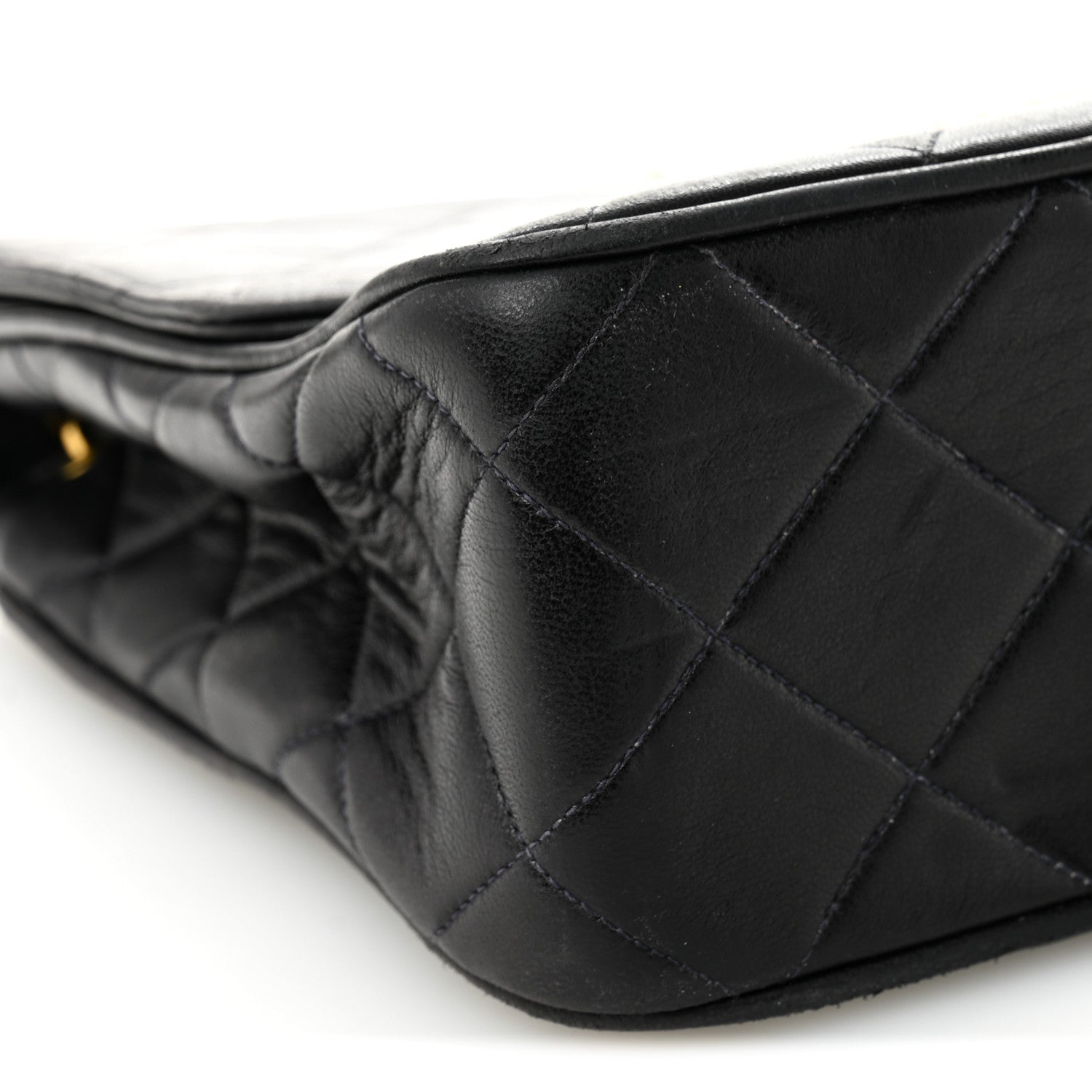 Chanel Lambskin Quilted Medium Single Flap Black 9 of 12