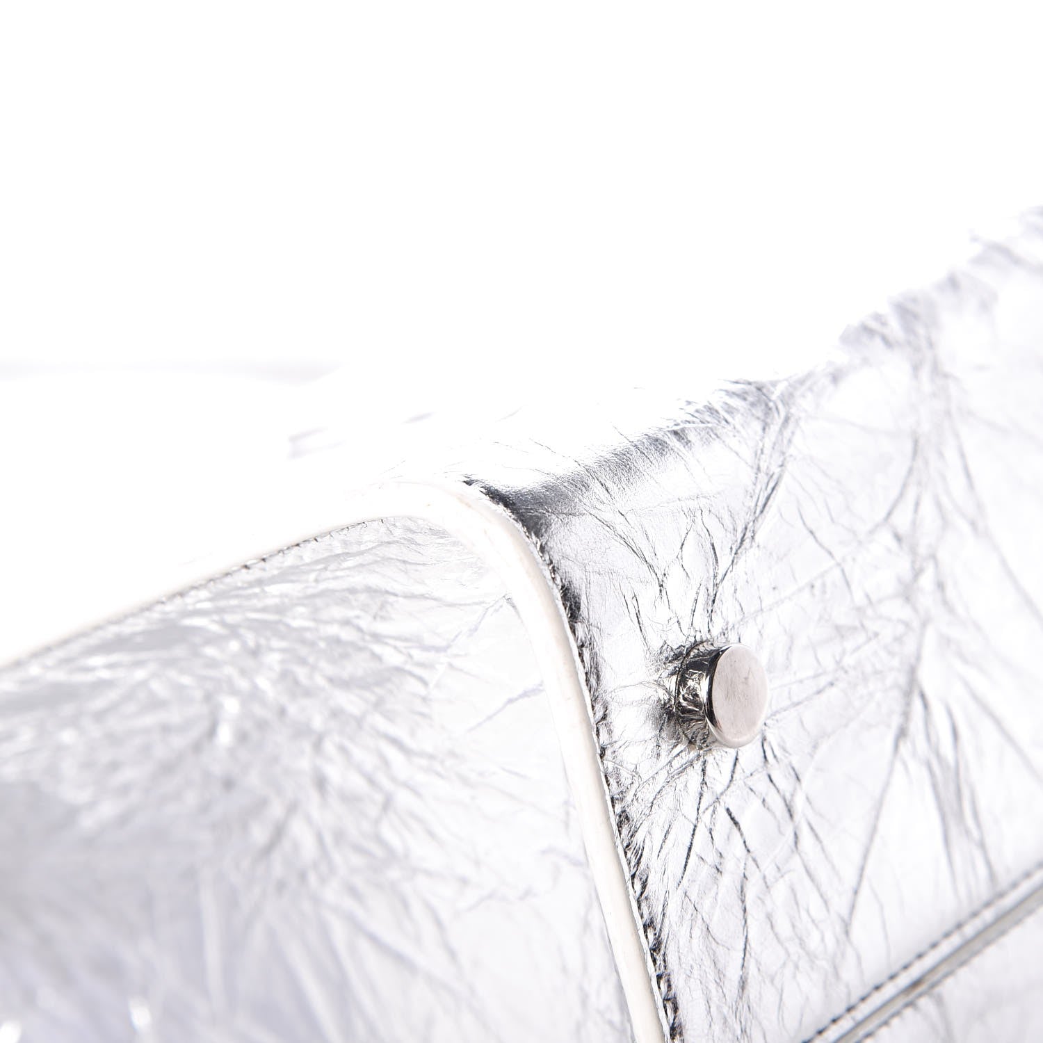 Christian Dior Metallic Calfskin Large Diorever Flap Silver 13 of 19