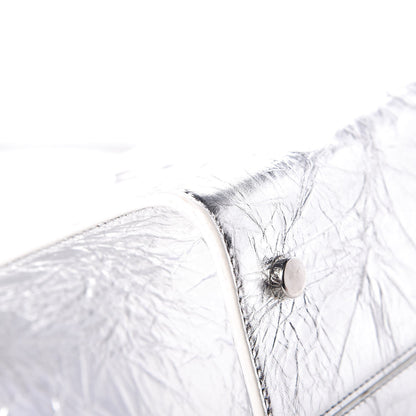 Christian Dior Metallic Calfskin Large Diorever Flap Silver 13 of 19