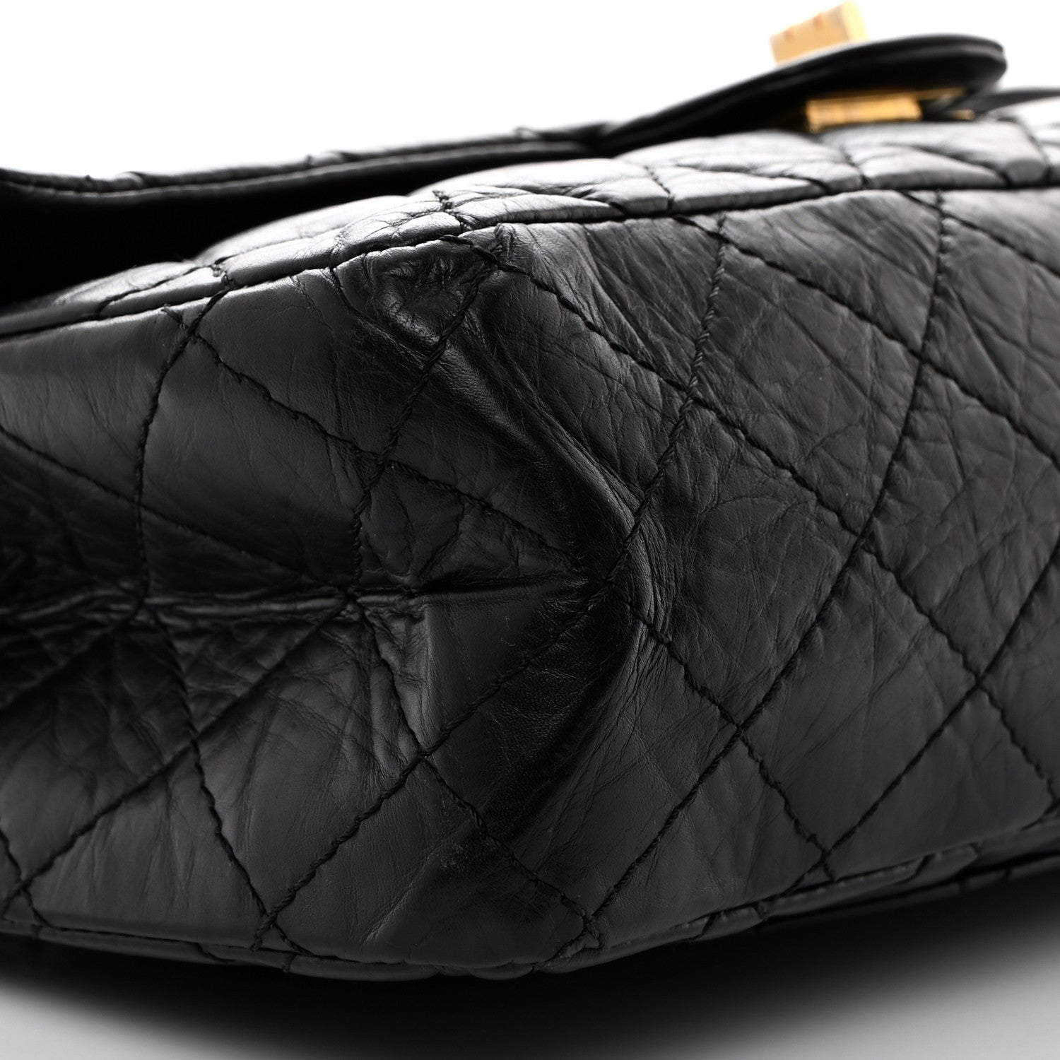 Chanel Aged Calfskin Quilted 2.55 Reissue 226 Flap Black 9 of 10