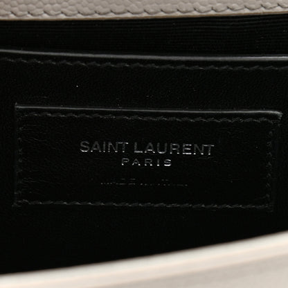 Saint Laurent Grain De Poudre Small Monogram Kate Satchel Blanc Vintage 6 of 12