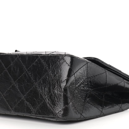 Chanel Glazed Aged Calfskin Quilted 2.55 Reissue 227 Flap So Black 10 of 11