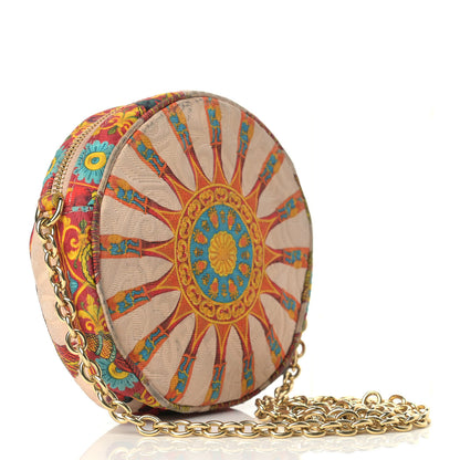 Dolce & Gabbana Fabric Floral Print Round Crossbody Multicolor 3 of 10