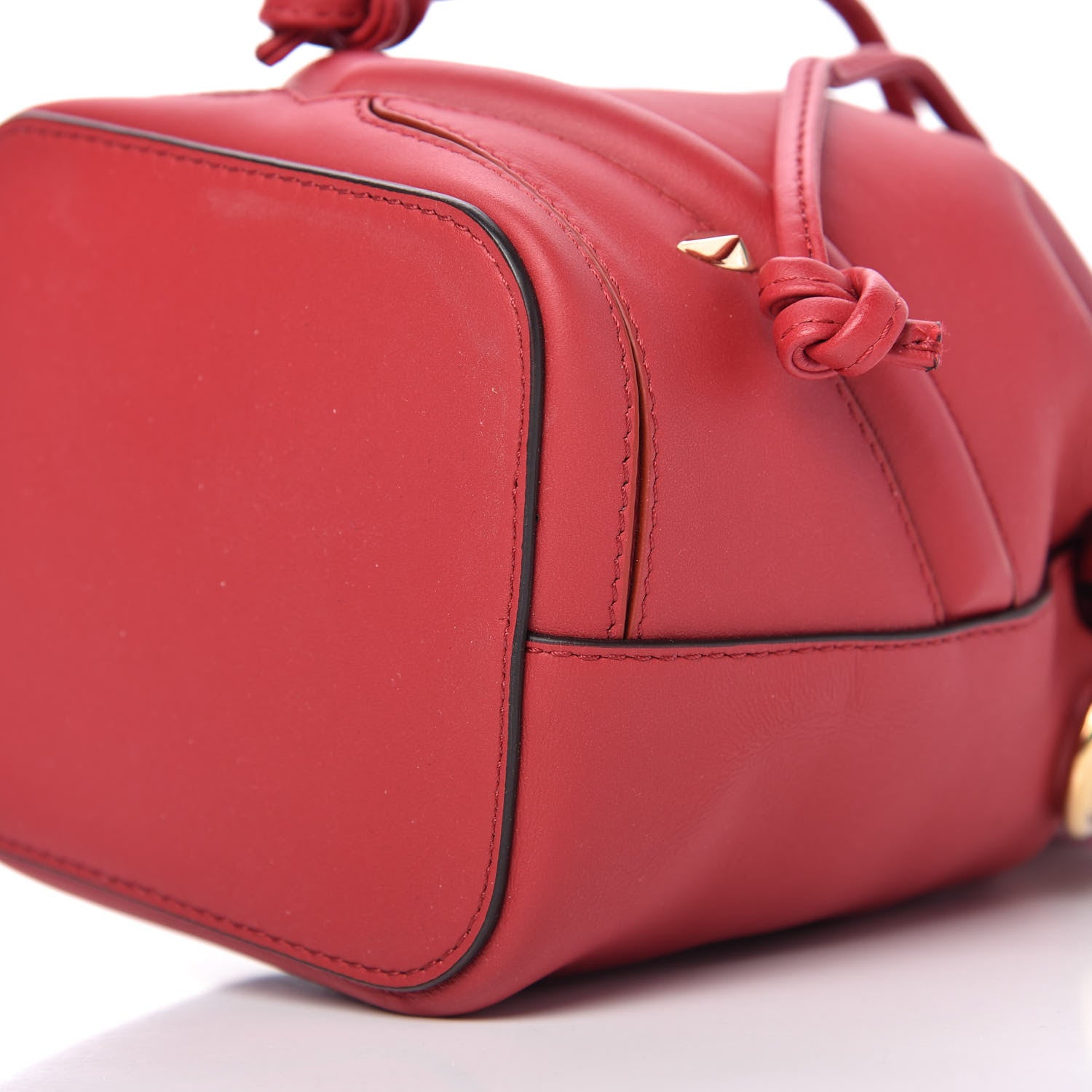 Fendi Vitello Century F is Fendi Eyebrow Monster Eyes Embossed Mini Mon Tresor Bucket Bag Fragola 7 of 9