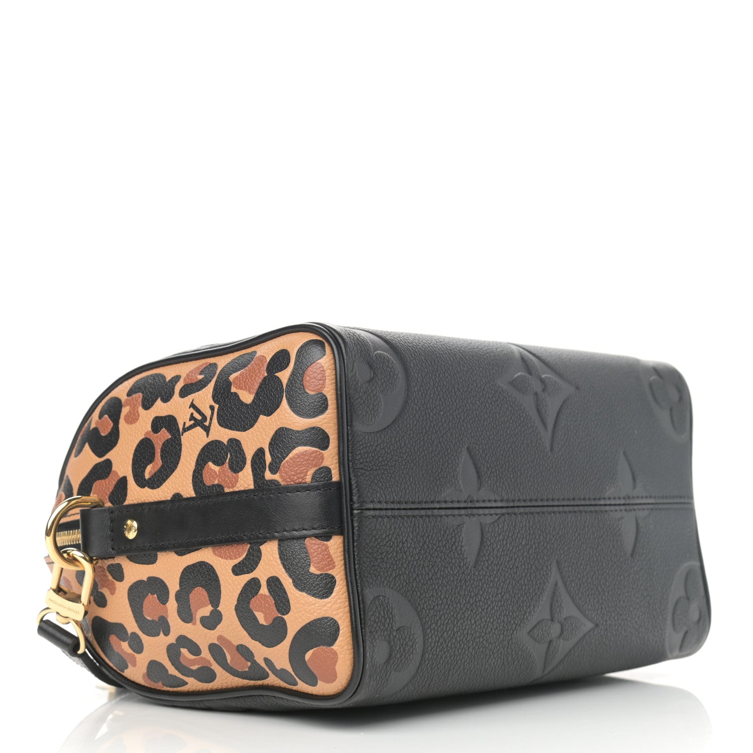Louis Vuitton Empreinte Monogram Giant Wild At Heart Speedy Bandouliere 25 Black 4 of 9