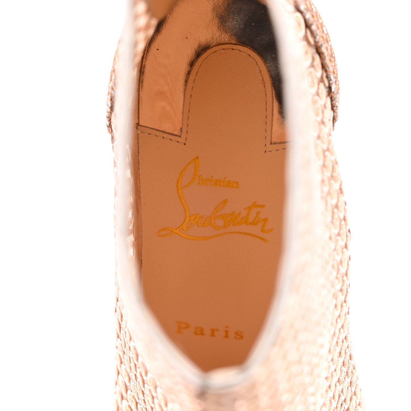 Glitter Diams Paillettes Gipsybootie 100 Ankle Boots 40 Nude