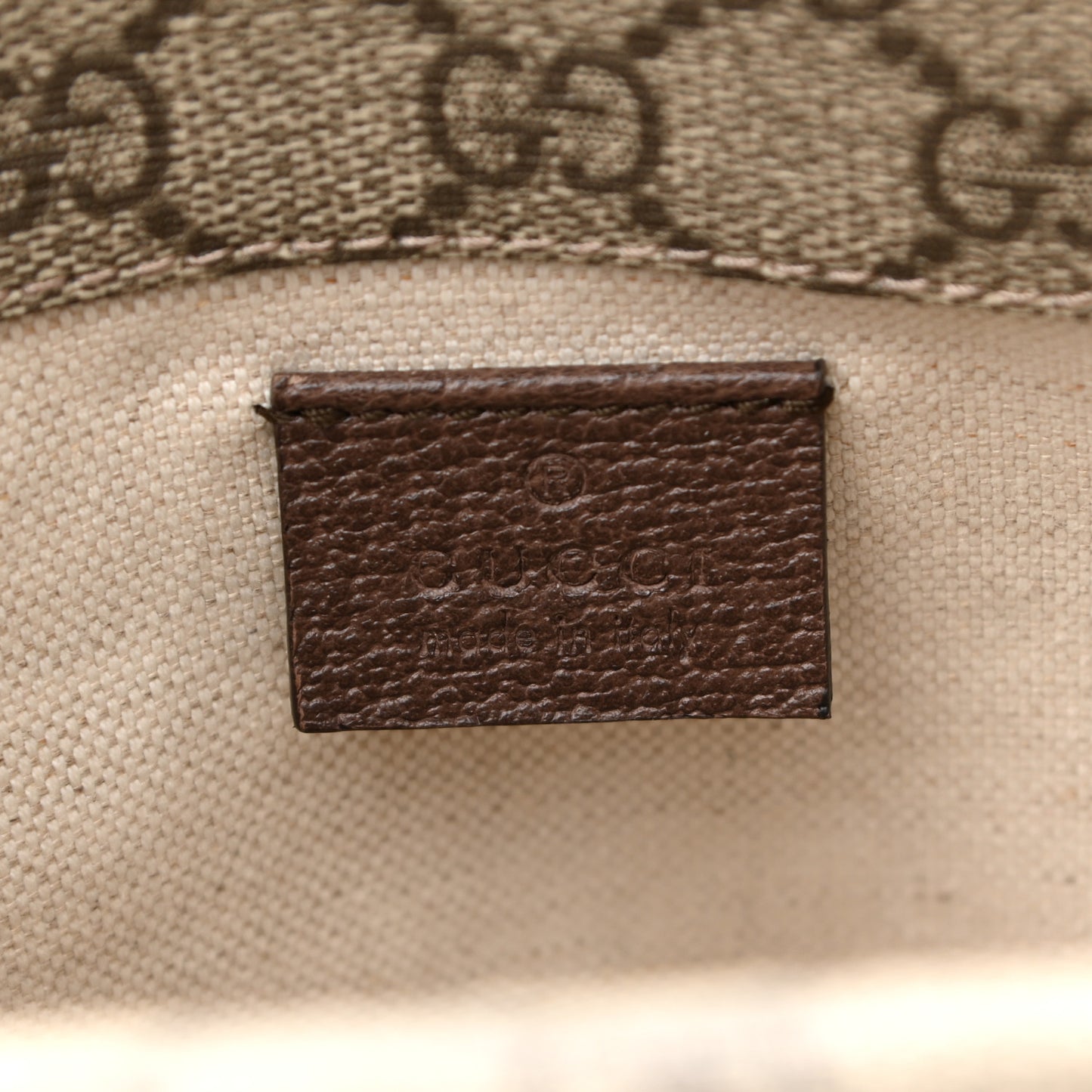 GG Supreme Monogram Web Neo Vintage Double Flap Messenger Bag Beige New Acero