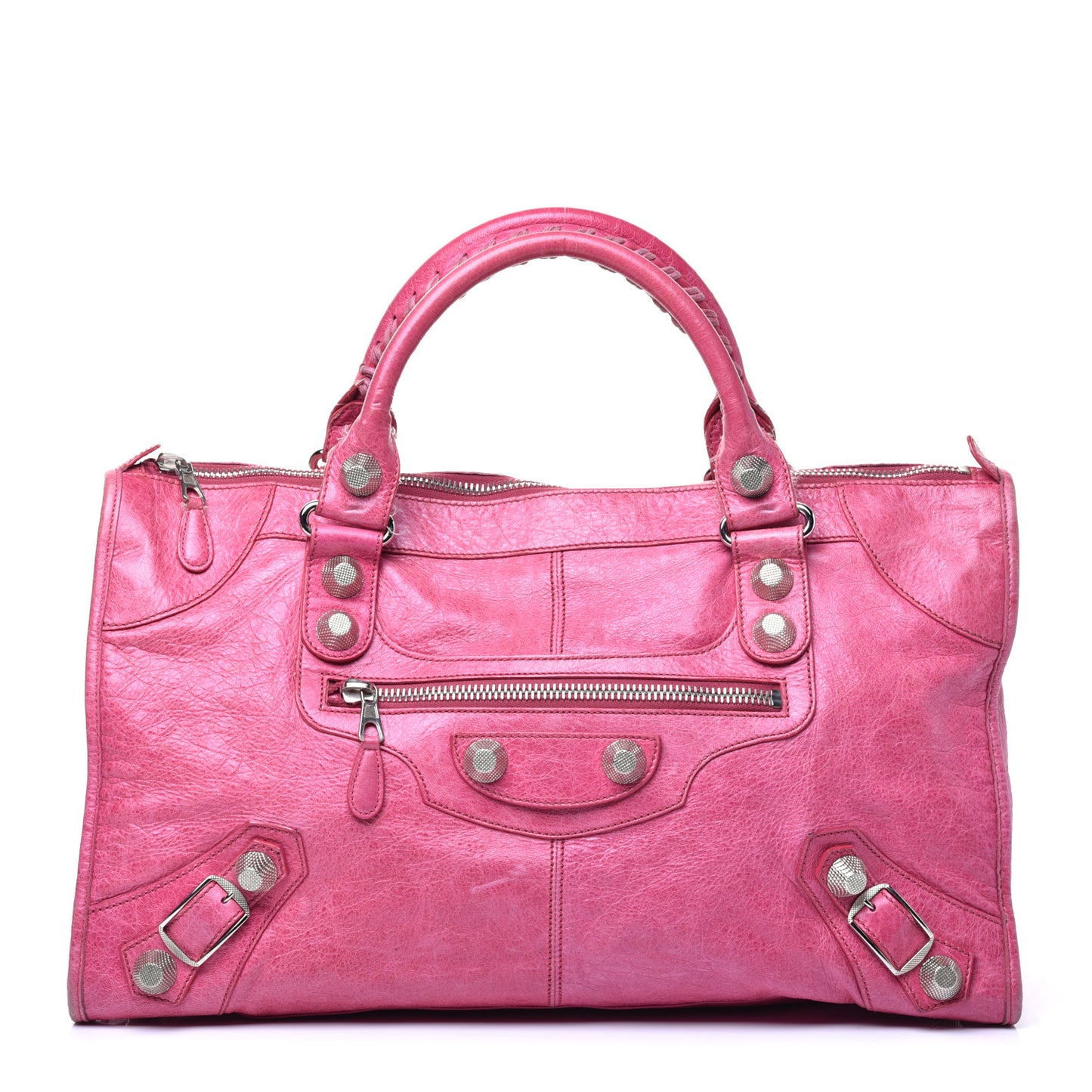 Agneau Giant 21 Silver Hardware Work Sorbet