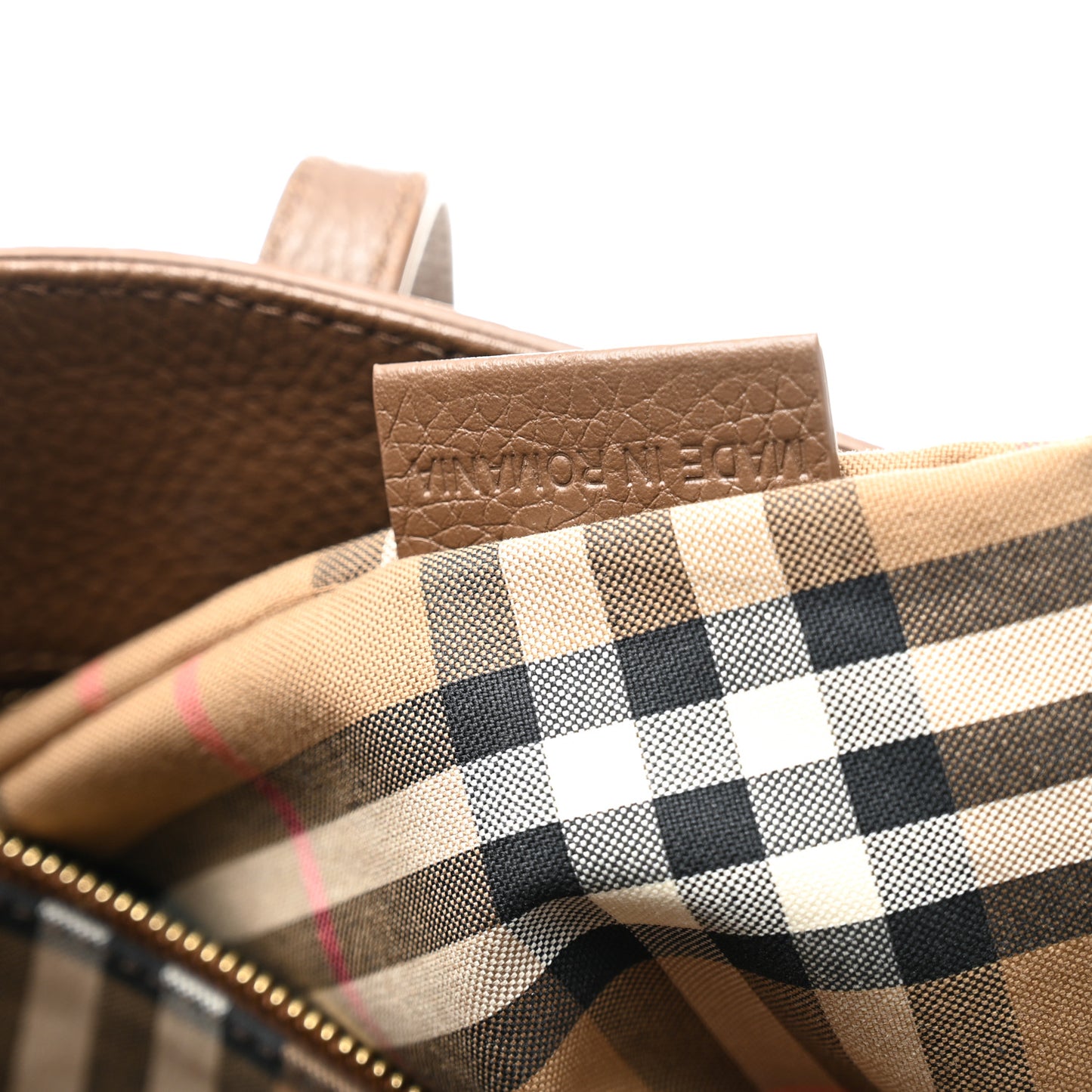 Grainy Calfskin Medium London Tote Bag Earth