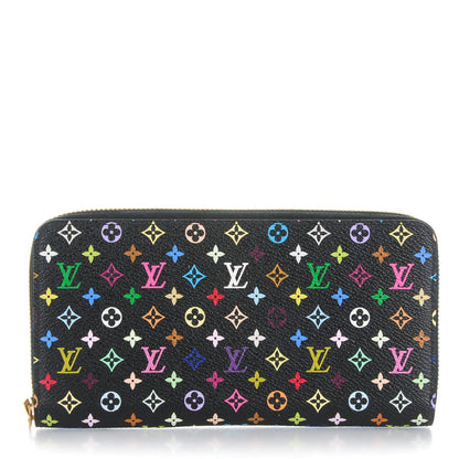Louis Vuitton Monogram Multicolor Zippy Wallet Black Grenade 1 of 7