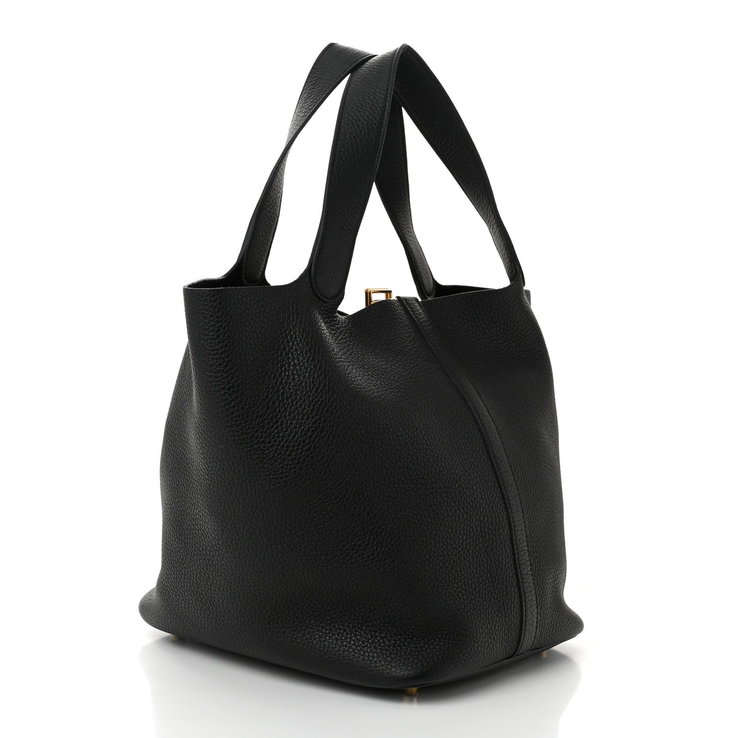 Taurillon Clemence Picotin Lock 26 GM Black