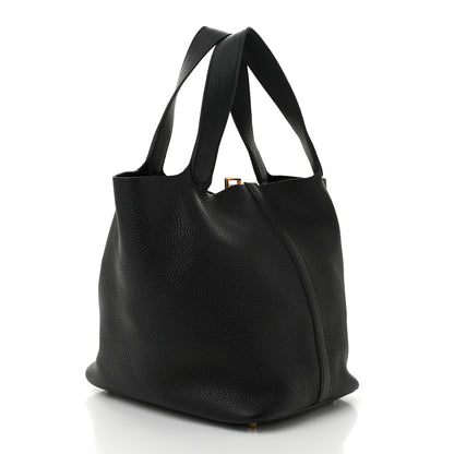 Hermes Taurillon Clemence Picotin Lock 26 GM Black 3 of 10