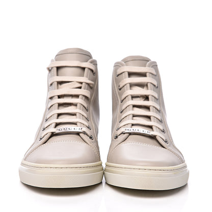 Gucci Calfskin Womens High Top Sneakers 39 Mystic White 2 of 9