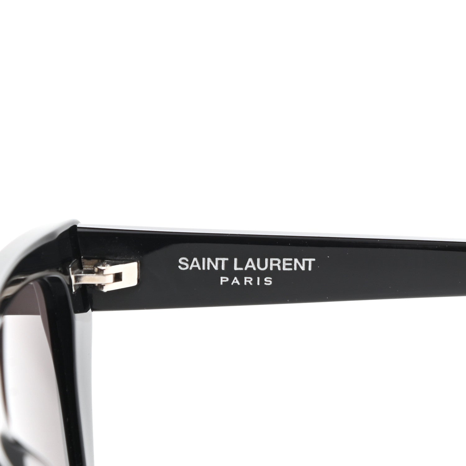 Saint Laurent Acetate Mica Cat Eye Sunglasses SL 276 Black 5 of 6
