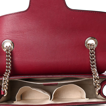 Gucci Soft Guccissima Medium Emily Chain Shoulder Bag Classic Ruby 5 of 5