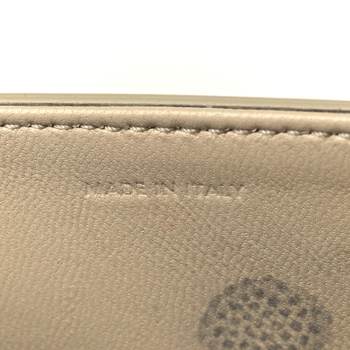 Natural Calfskin Triomphe Shoulder Bag White