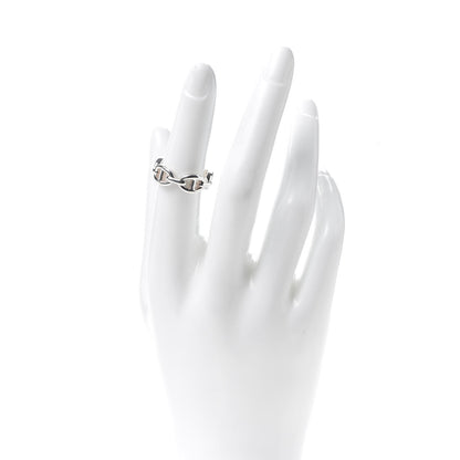 Hermes Sterling Silver PM Chaine d'Ancre Enchainee Band Ring 52 6 2 of 7