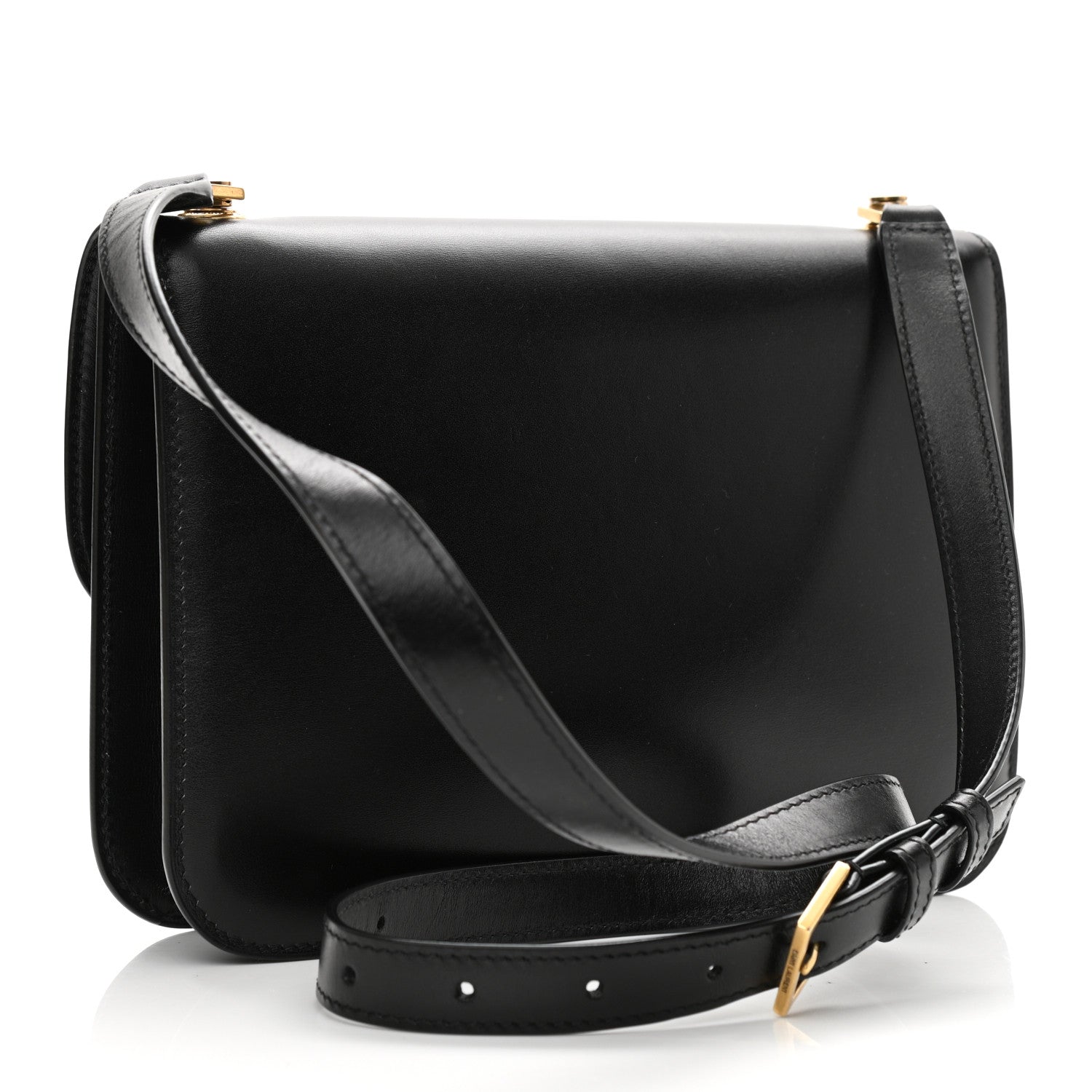 Saint Laurent Smooth Calfskin Carre Satchel Black 3 of 12