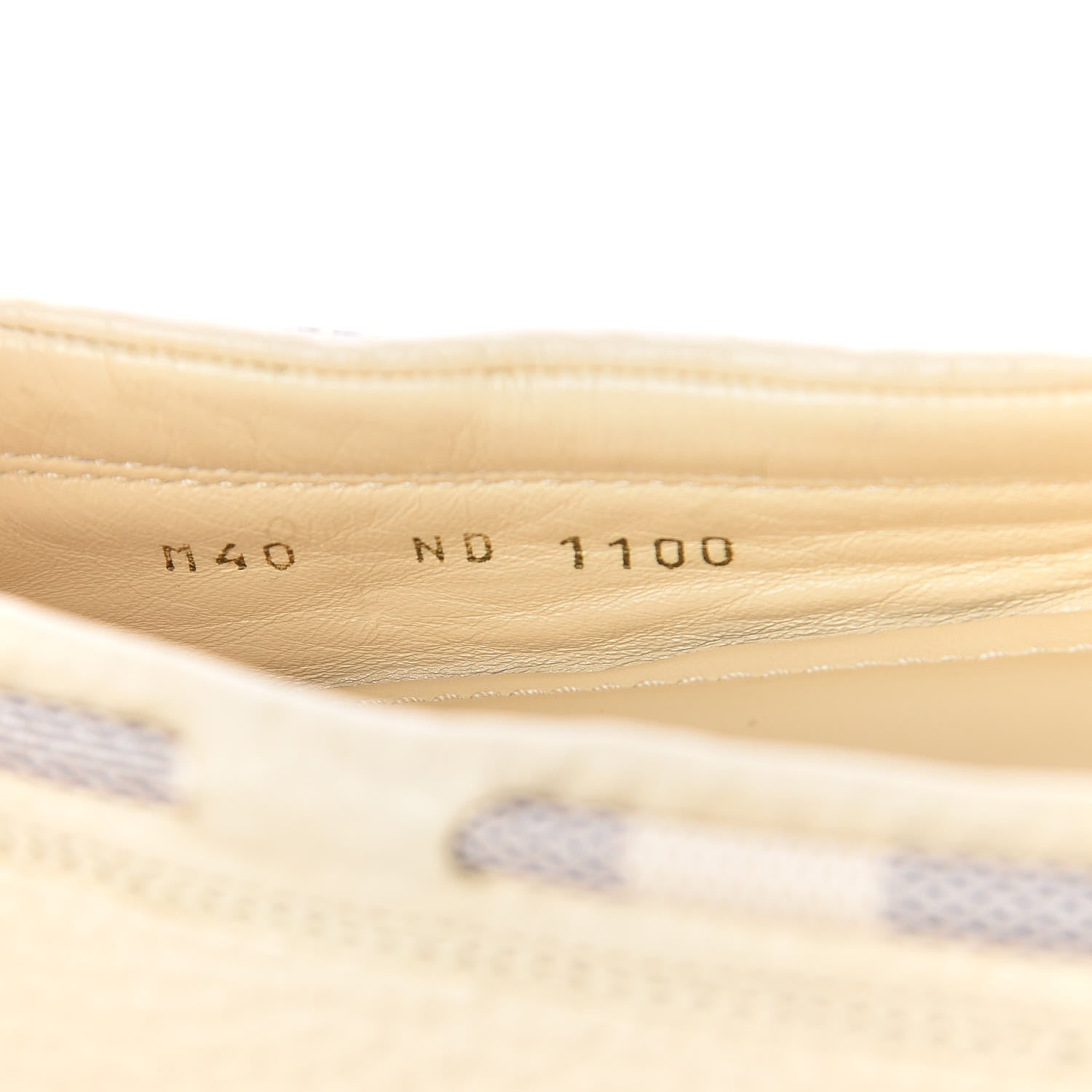 Louis Vuitton Calfskin Damier Azur Gloria Loafers 40 9 of 10