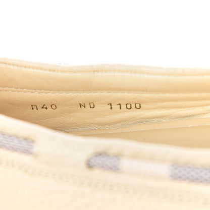 Louis Vuitton Calfskin Damier Azur Gloria Loafers 40 9 of 10