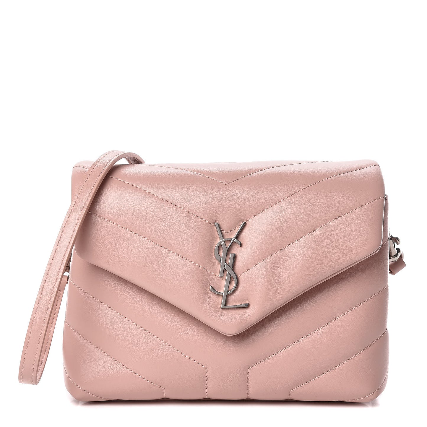 Calfskin Y Quilted Monogram Toy Loulou Crossbody Bag Tender Pink