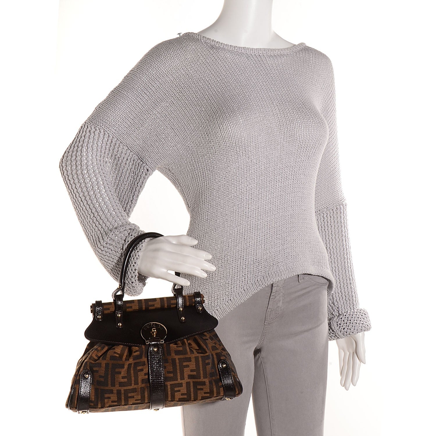 Fendi Zucca Small Magic Bag Tobacco 2 of 10