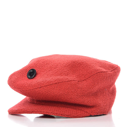Chanel Wool Medium Hat M Red 3 of 8