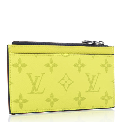 Louis Vuitton Monogram Taiga Coin Card Holder Yellow 4 of 7