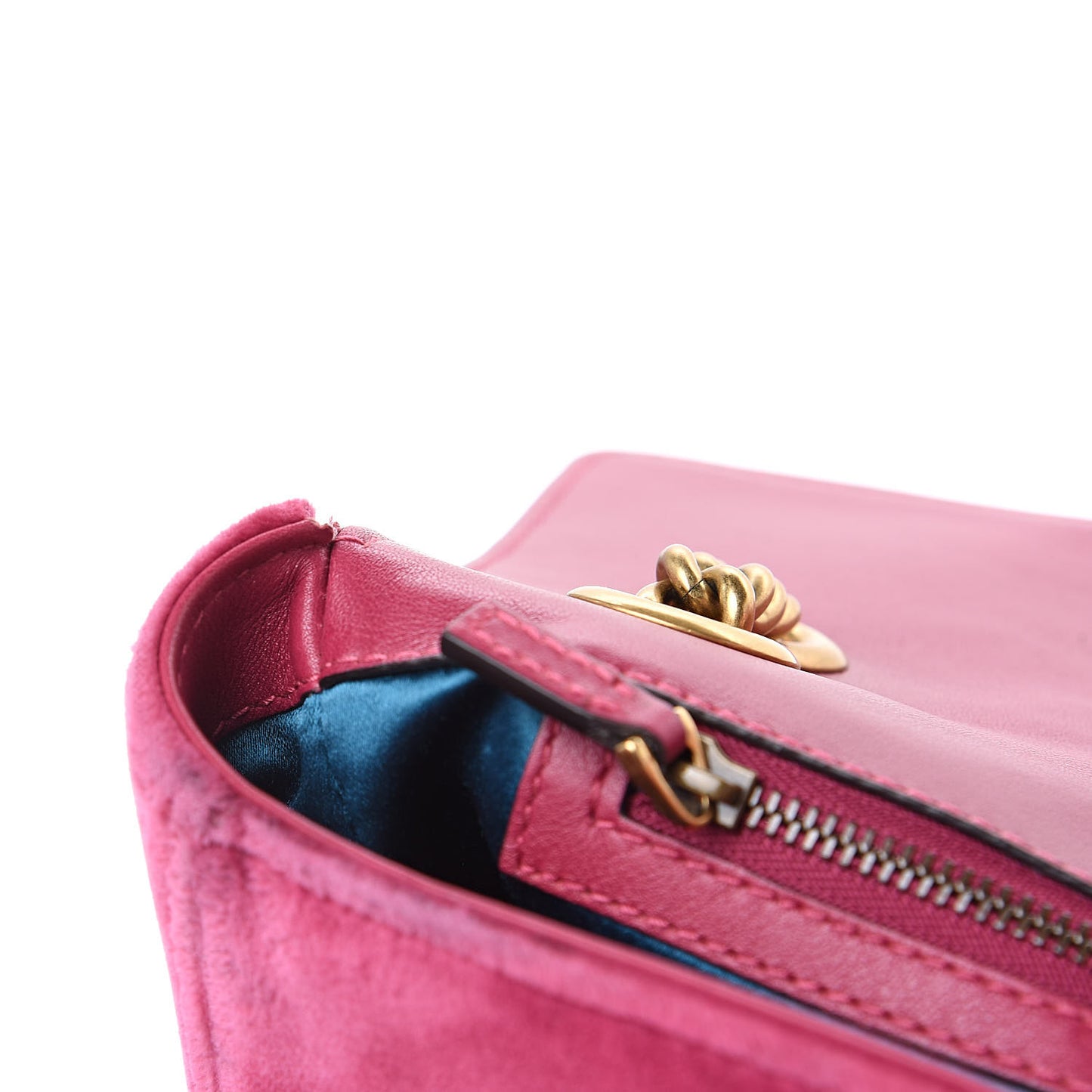 Velvet Matelasse Blind for Love Embroidered Medium GG Marmont Shoulder Bag Light Raspberry Rose Multicolor
