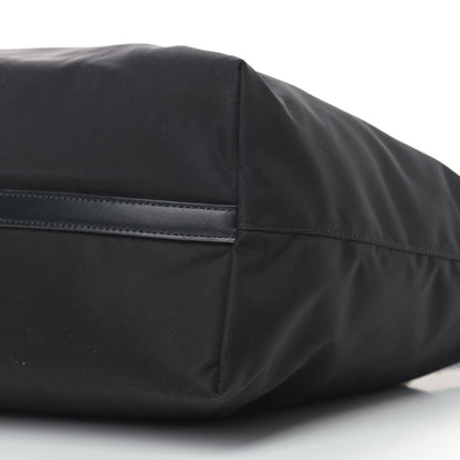Prada Tessuto Nylon Calfskin Shopping Tote Black 10 of 10