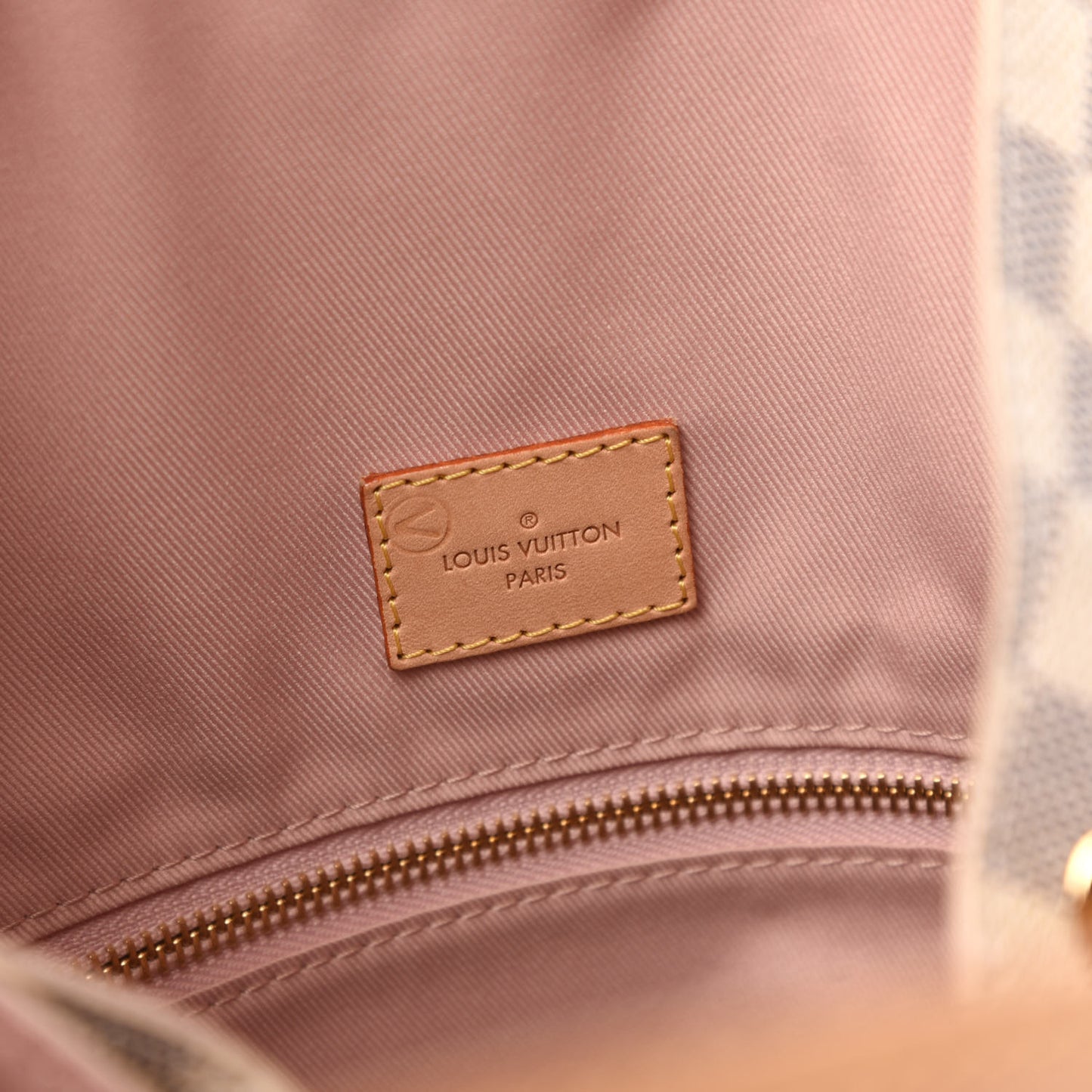 Damier Azur Graceful MM Rose Ballerine