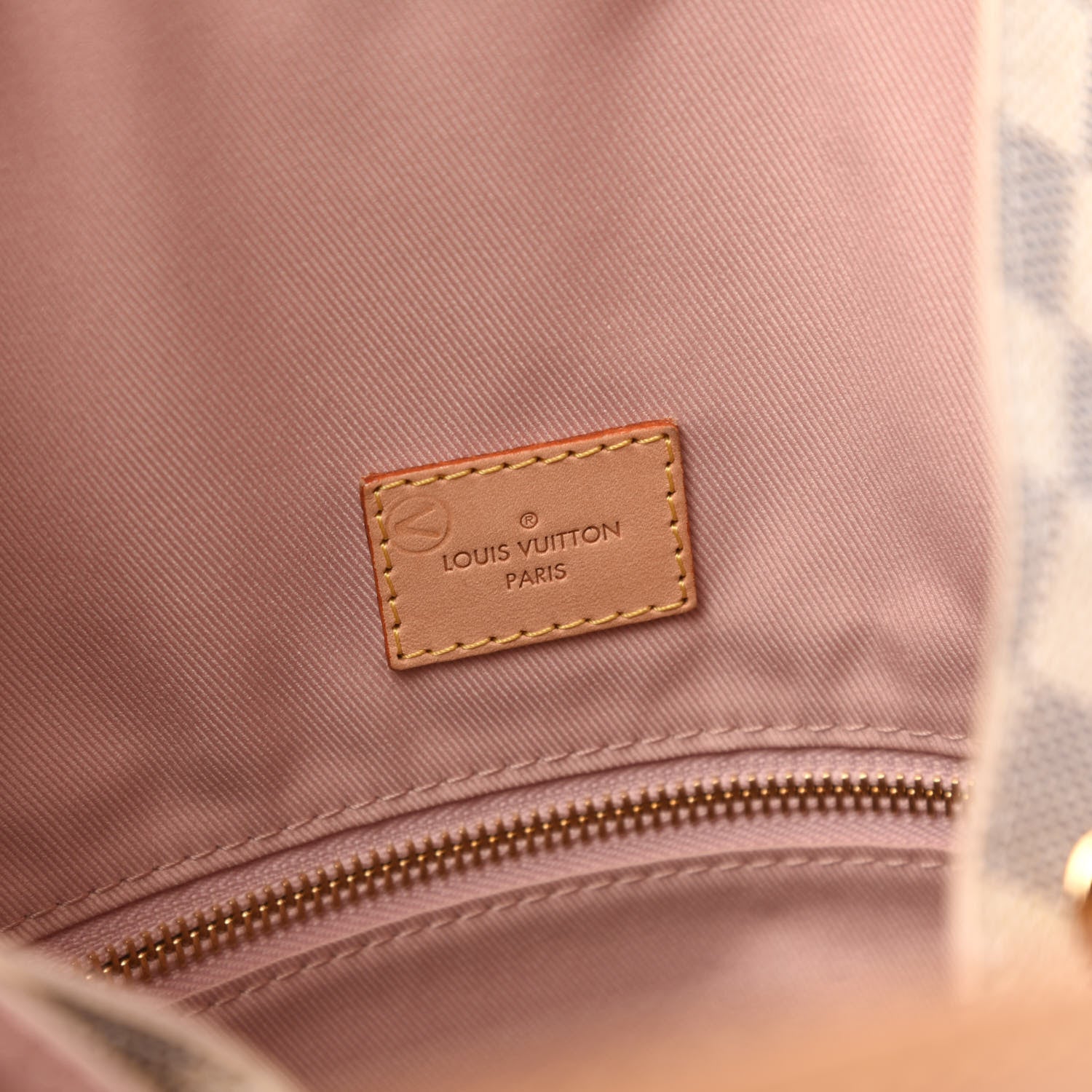 Louis Vuitton Damier Azur Graceful MM Rose Ballerine 8 of 10