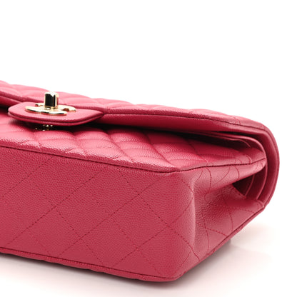 Chanel Caviar Quilted Small Double Flap Dark Pink 10 of 11
