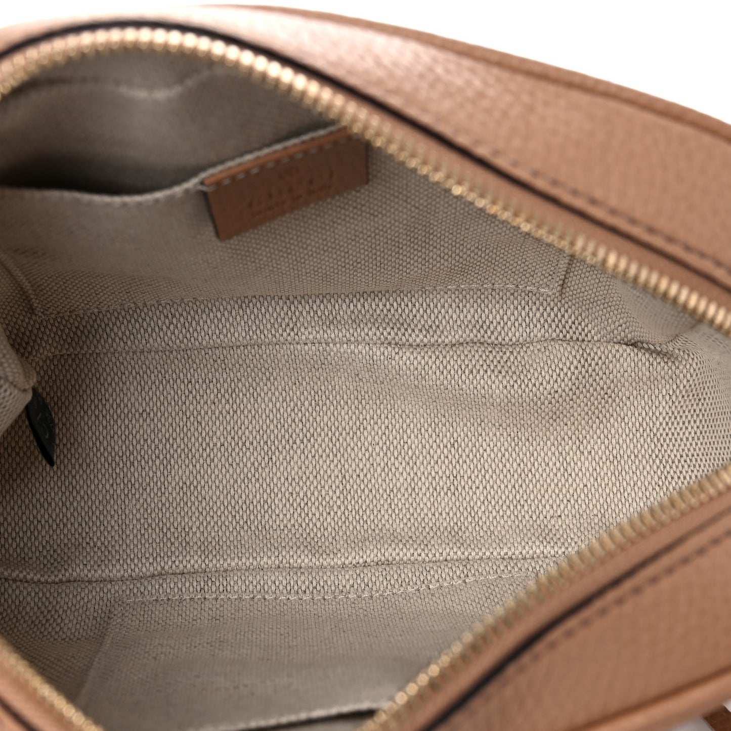 Pebbled Calfskin Small Soho Disco Bag Camelia