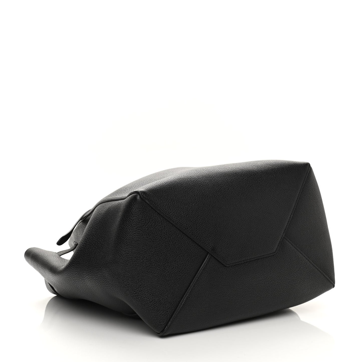 Soft Grained Calfskin Small Belt Cabas Phantom Black