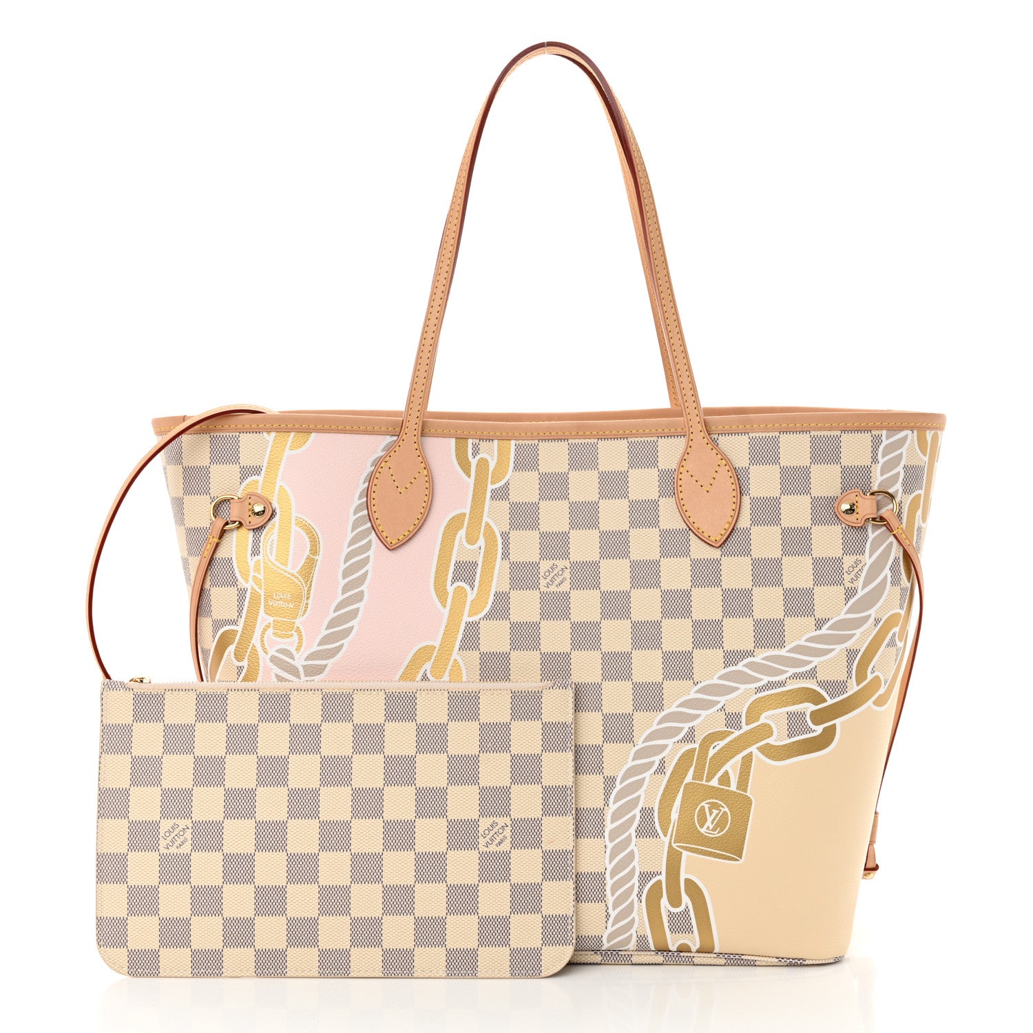 Louis Vuitton Damier Azur Nautical Neverfull MM 3 of 10