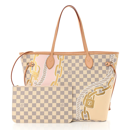 Louis Vuitton Damier Azur Nautical Neverfull MM 3 of 10