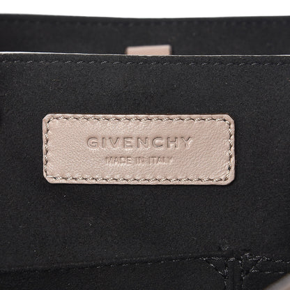 Givenchy Calfskin Crocodile Embossed Medium Shark Lock Satchel Sand 6 of 7