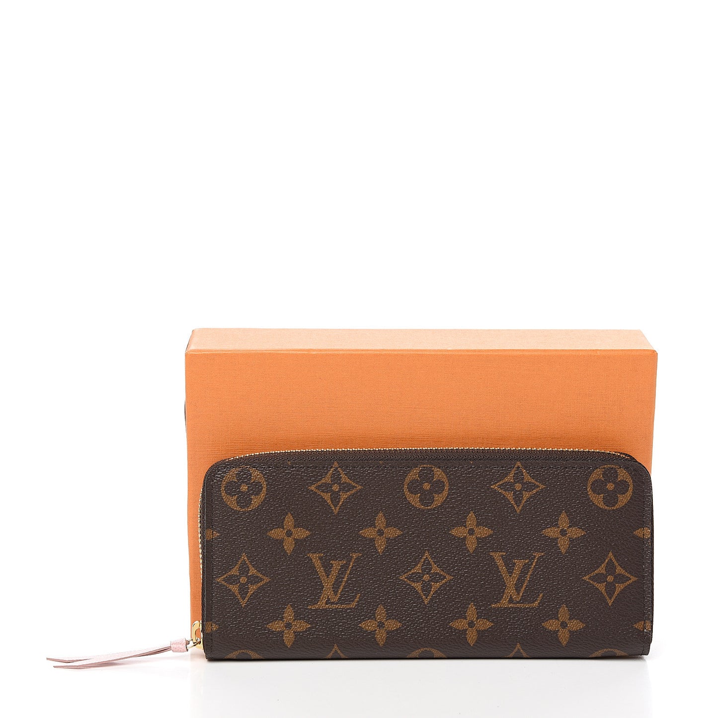 Monogram Clemence Wallet Rose Ballerine