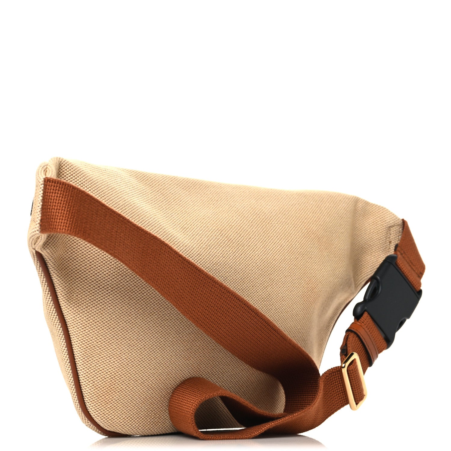 Gucci Vintage Canvas Web Belt Bag Sand Cuir 3 of 10
